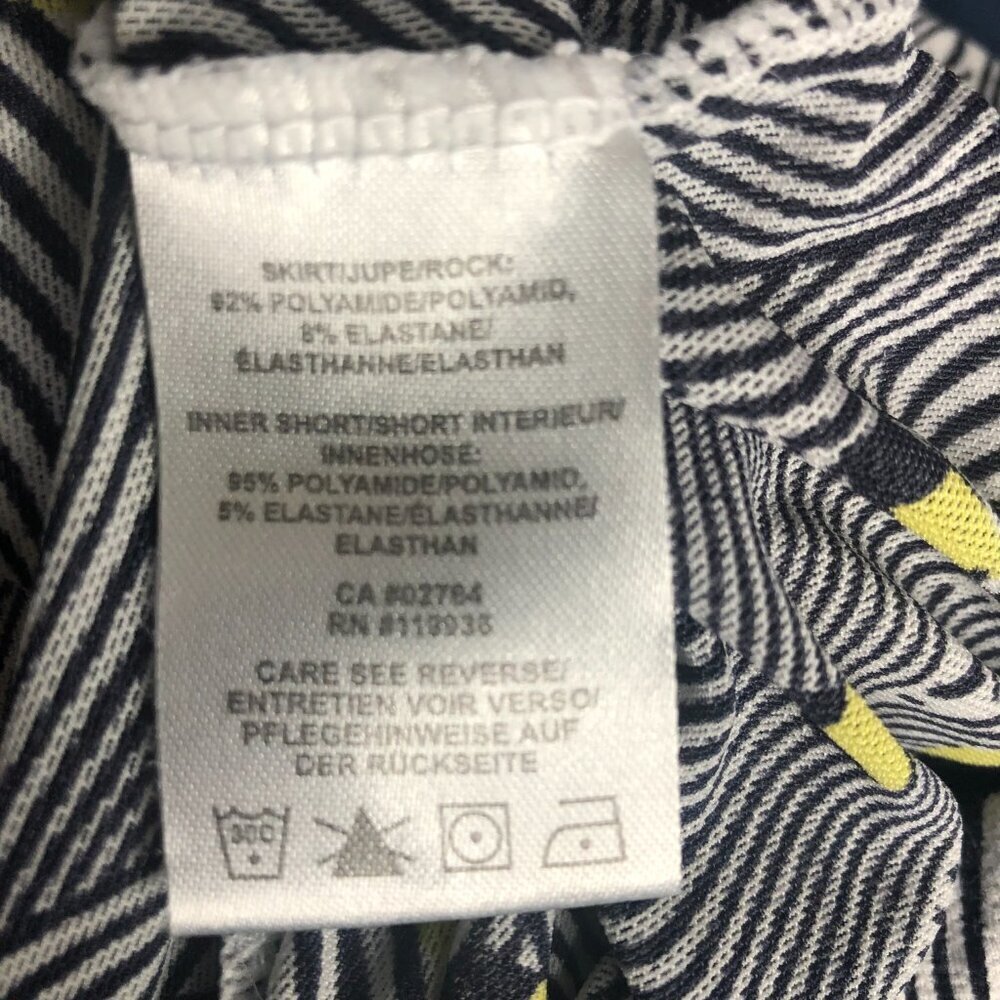 N*VO Golf Skort, Navy Blue & Yellow, Size M - Picture 9 of 10